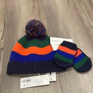 NWT Janie and Jack Beanie and Mitten Set